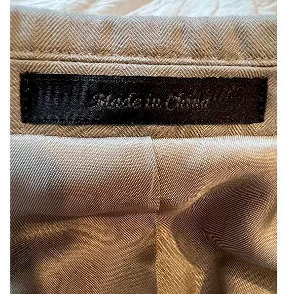 Chaps Suit Jacket Mens Size 42L Gray Rayon Single Breasted 3 Button Front - Picture 9 of 11